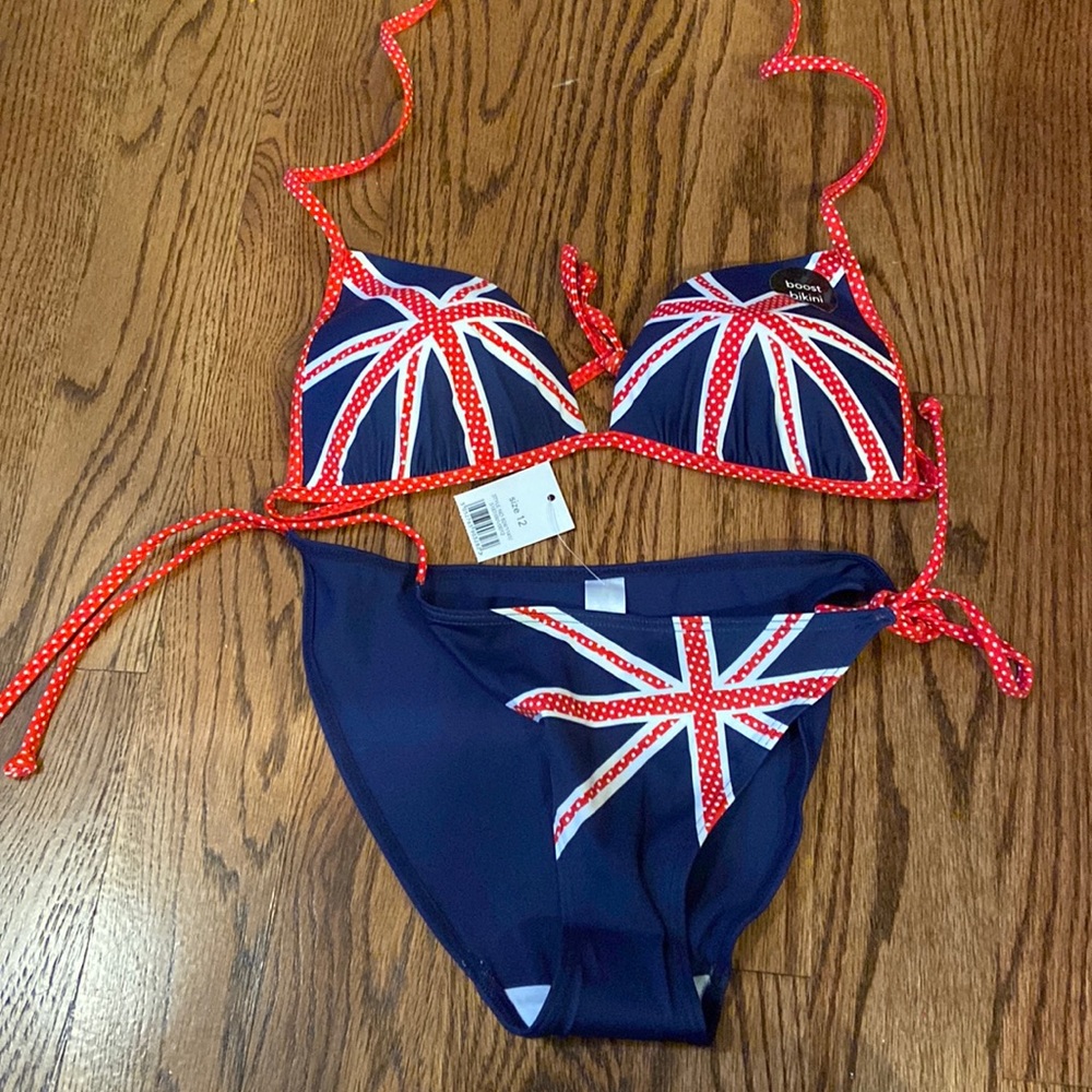 British flag/Union Jack string bikini - brand new